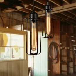 Luster Mini Style Rustic Lodge Retro Metal 3 svetelné závesné svietidlo
