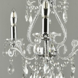 3 Light Gold Silver American Style Crystal Pendant Luster Light Store
