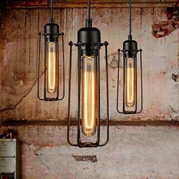 Luster Mini Style Rustic Lodge Retro Metal 3 svetelné závesné svietidlo