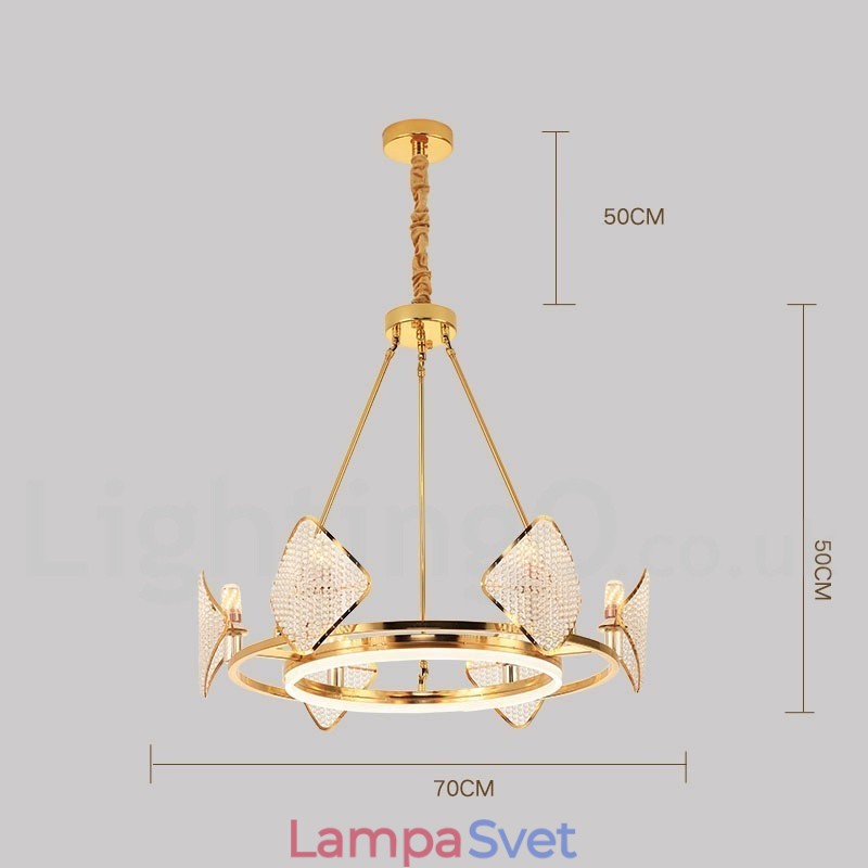 Zlaté postmoderné luxusné okrúhle krištáľové závesné lusterové svietidlo K9 s akrylovým tienidlom Výstavná sieň