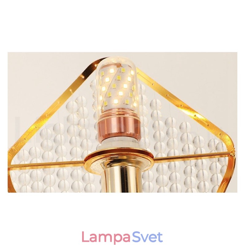 Zlaté postmoderné luxusné okrúhle krištáľové závesné lusterové svietidlo K9 s akrylovým tienidlom Výstavná sieň