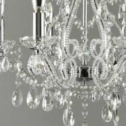 6 Light Gold Silver American Style Crystal Pendant Luster Light Store