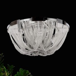 Strapce Luster Designer Stropné svetlo strieborná zlatá farba