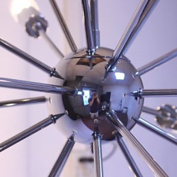 Luster Modern Globe Living Prívesok Jedáleň Nákupný Obchod Nočný Kov Chróm