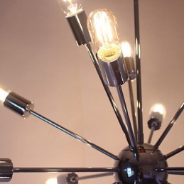 Luster Modern Globe Living Prívesok Jedáleň Nákupný Obchod Nočný Kov Chróm