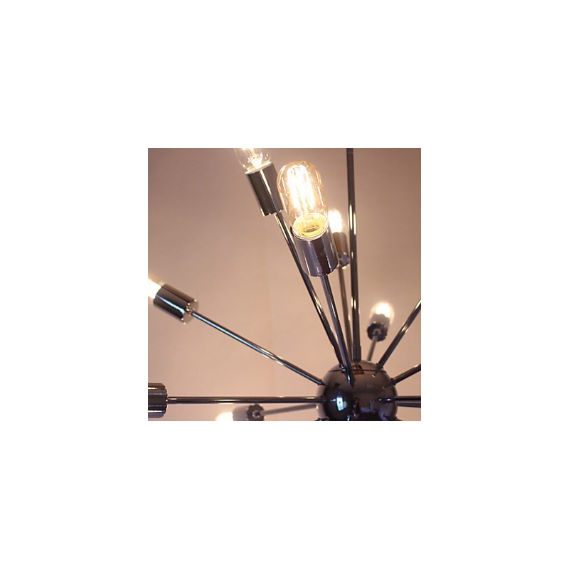 Luster Modern Globe Living Prívesok Jedáleň Nákupný Obchod Nočný Kov Chróm