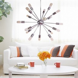 Luster Modern Globe Living Prívesok Jedáleň Nákupný Obchod Nočný Kov Chróm