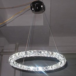 Krištáľové závesné osvetlenie Moderné jednoduché D40CM Tri strany K9 Krištáľové vnútorné stropné svietidlá Svietidlá