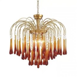 Svietidlo Water Drop Glass Luster