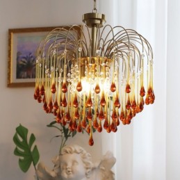 Svietidlo Water Drop Glass Luster