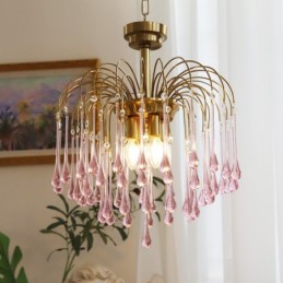 Svietidlo Water Drop Glass Luster