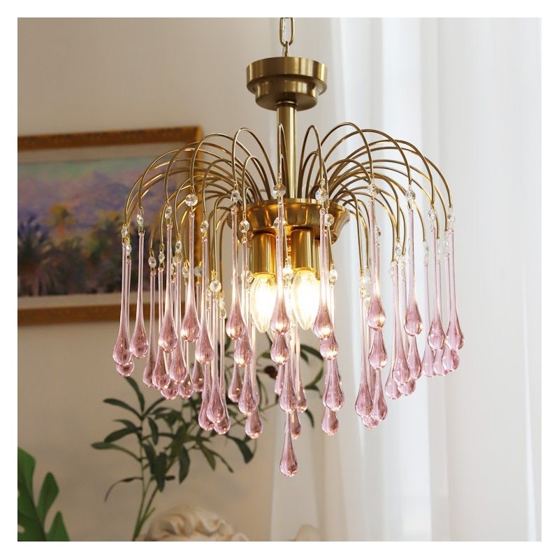 Svietidlo Water Drop Glass Luster