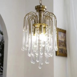 Svietidlo Water Drop Glass Luster