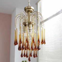 Svietidlo Water Drop Glass Luster