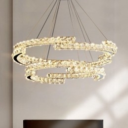 Okrúhle krištáľové závesné svietidlo Luxusné interiérové stropné svietidlo K9 Crystal