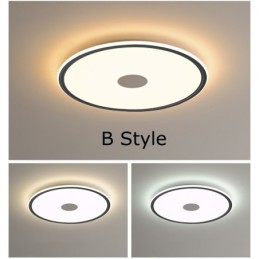 Severské 3,5 cm hrubé okrúhle, celospektrálne, ochrana zraku Vnútorné stmievateľné stropné svietidlo