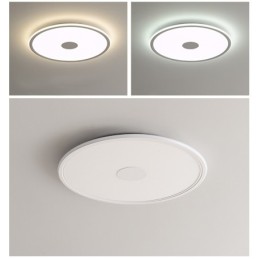 Severské 3,5 cm hrubé okrúhle, celospektrálne, ochrana zraku Vnútorné stmievateľné stropné svietidlo