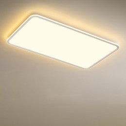 Moderné veľké, stmievateľné obdĺžnikové stropné svietidlo pre vnútorné osvetlenie