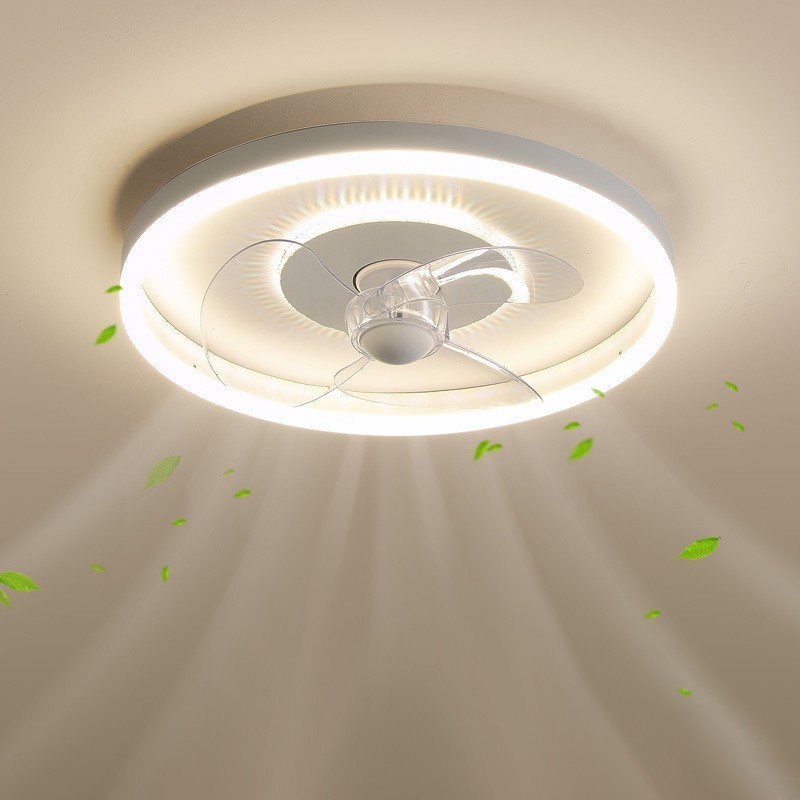 Moderné okrúhle ultratenké tiché, neviditeľné, celospektrálna ochrana očí, stmievateľné zapustené ventilátorové svetlo