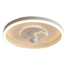 Moderné okrúhle ultratenké tiché, neviditeľné, celospektrálna ochrana očí, stmievateľné zapustené ventilátorové svetlo
