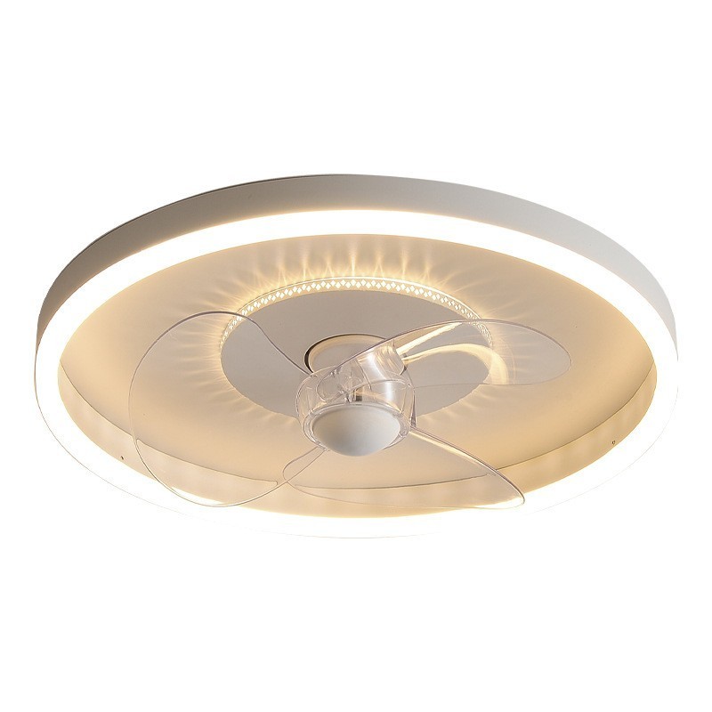 Moderné okrúhle ultratenké tiché, neviditeľné, celospektrálna ochrana očí, stmievateľné zapustené ventilátorové svetlo