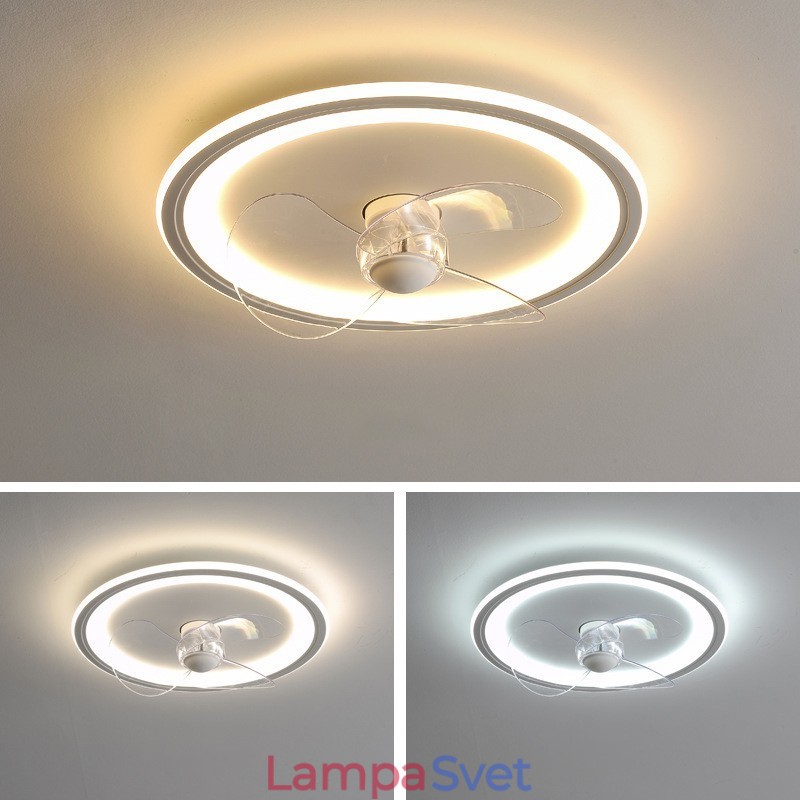 Severské okrúhle ultratenké tiché neviditeľné stmievateľné zapustené ventilátorové svetlo Ochrana očí s plným spektrom