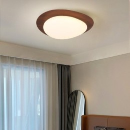 Stmievateľná celospektrálna ochrana očí Stropné svietidlo Nordic Log Grain Pebble