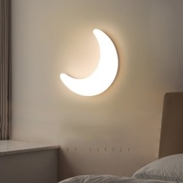 Nástenné nástenné svietidlá do detskej izby 20W Nordic Indoor Moon v tvare mesiaca