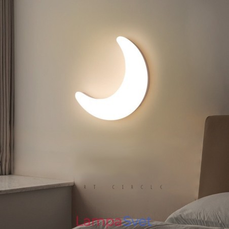 Nástenné nástenné svietidlá do detskej izby 20W Nordic Indoor Moon v tvare mesiaca Nástenné nástenné svietidlá do detskej izby 20W Nordic Indoor Moon v tvare mesiaca