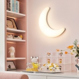 Nástenné nástenné svietidlá do detskej izby 20W Nordic Indoor Moon v tvare mesiaca