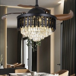 Zaťahovací stropný ventilátor Light Crystal Stropný ventilátor