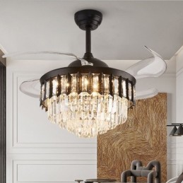 Zaťahovací stropný ventilátor Light Crystal Stropný ventilátor