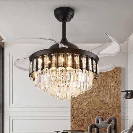 Zaťahovací stropný ventilátor Light Crystal Stropný ventilátor Zaťahovací stropný ventilátor Light Crystal Stropný ventilátor