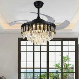 Zaťahovací stropný ventilátor Light Crystal Stropný ventilátor