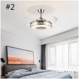 Moderný eletriplatingový stropný ventilátor Invertorové ventilátorové svetlo