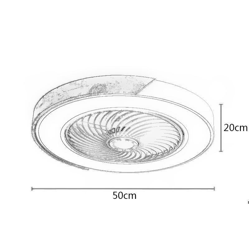 Inteligentný stropný ventilátor so svetlami Diaľkové ovládanie Dekor Ventilátor Lampa
