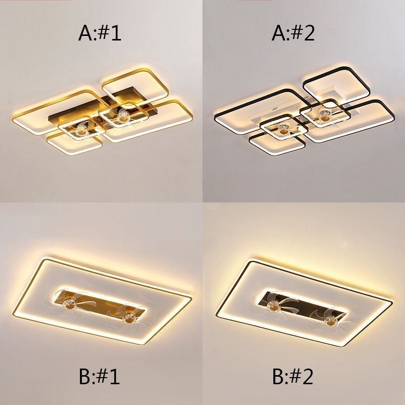 Stropný ventilátor so svetelným dekorom Ventilátor Akrylová lampa