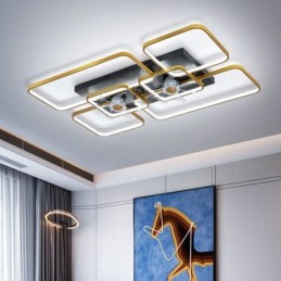Stropný ventilátor so svetelným dekorom Ventilátor Akrylová lampa