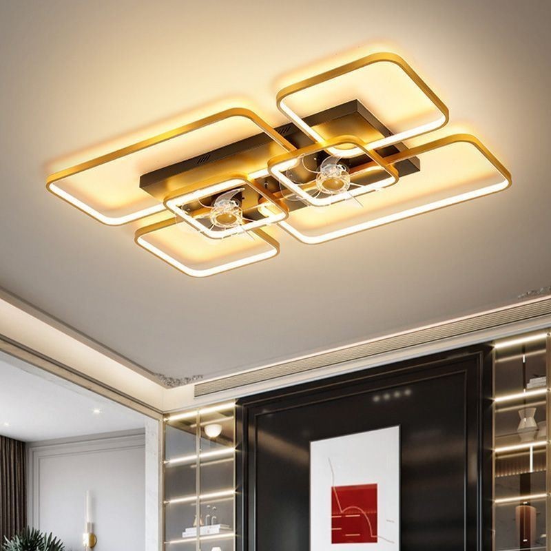 Stropný ventilátor so svetelným dekorom Ventilátor Akrylová lampa