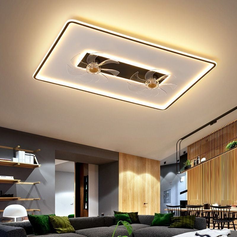 Stropný ventilátor so svetelným dekorom Ventilátor Akrylová lampa