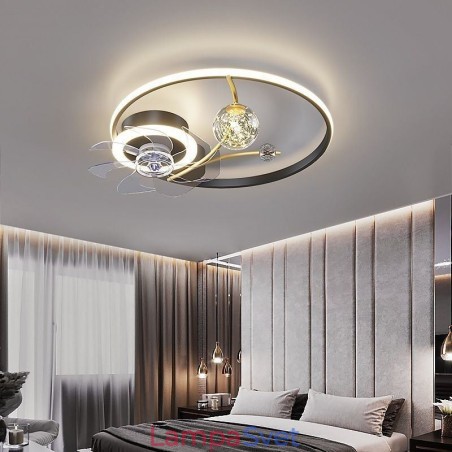 Stropný ventilátor so svetlami Dekor Ventilátor Lampa Akryl Stropný ventilátor so svetlami Dekor Ventilátor Lampa Akryl