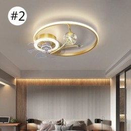 Stropný ventilátor so svetlami Dekor Ventilátor Lampa Akryl