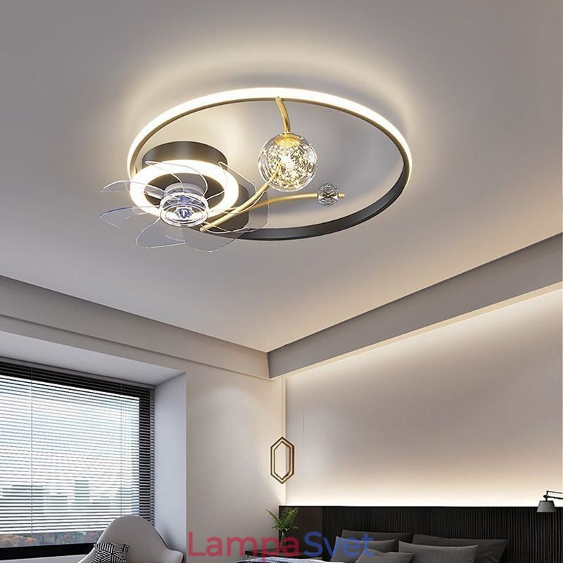Stropný ventilátor so svetlami Dekor Ventilátor Lampa Akryl
