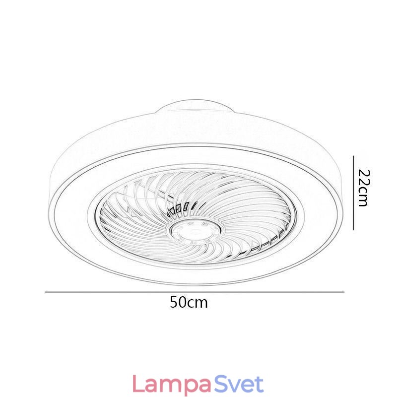 Moderné stropné ventilátorové svietidlá s diaľkovým ovládaním akrylové okrúhle stropné svietidlo