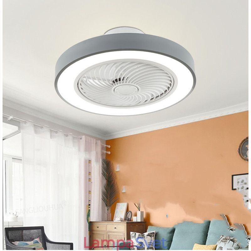 Moderné stropné ventilátorové svietidlá s diaľkovým ovládaním akrylové okrúhle stropné svietidlo