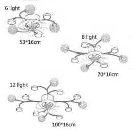 Creative Fan Ceiling Light Stropný luster