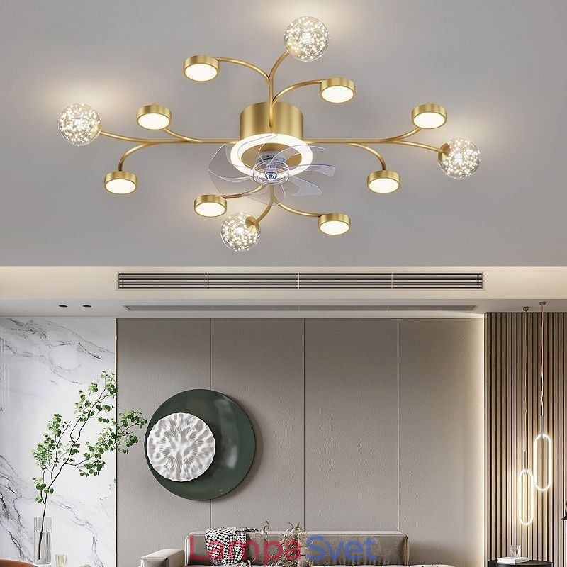 Creative Fan Ceiling Light Stropný luster
