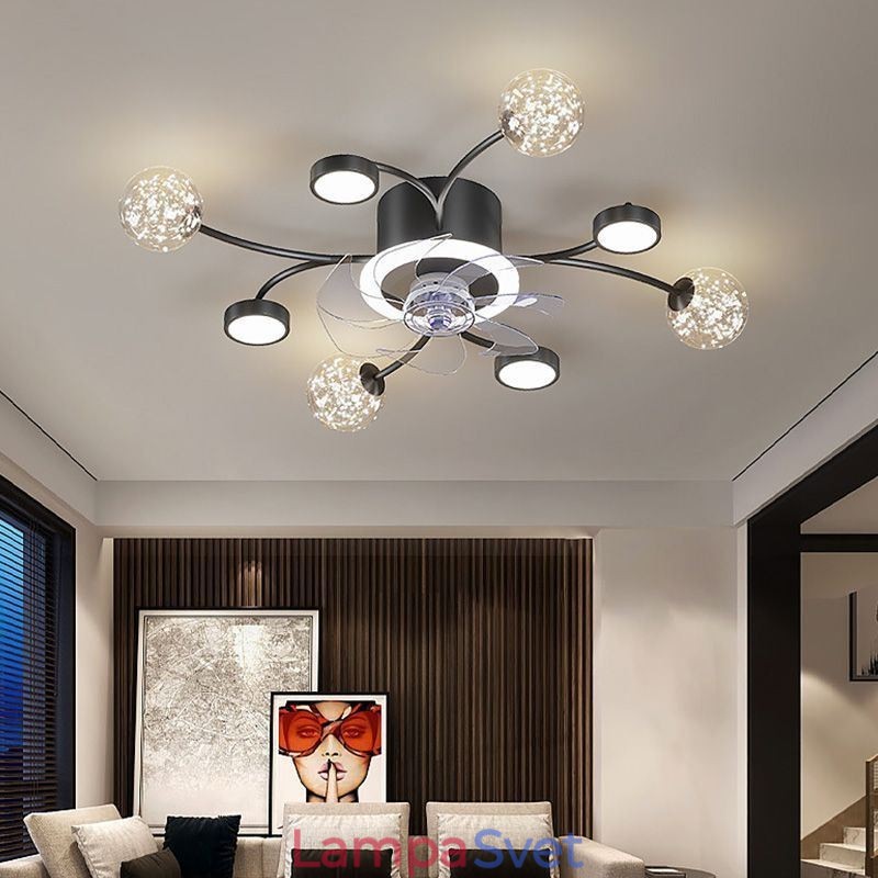 Creative Fan Ceiling Light Stropný luster