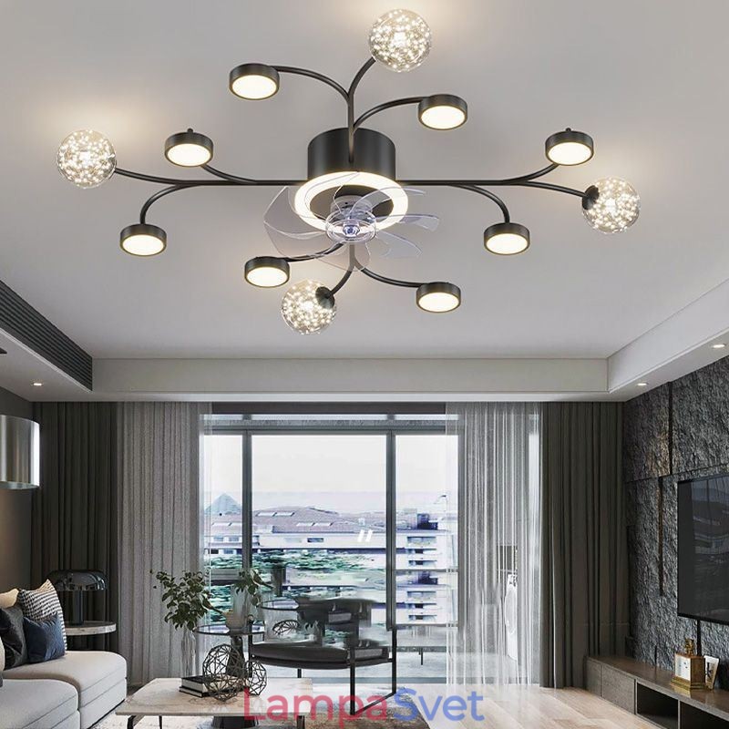 Creative Fan Ceiling Light Stropný luster