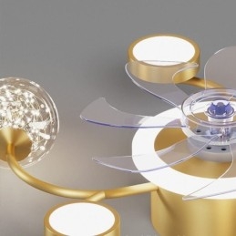 Creative Fan Ceiling Light Stropný luster